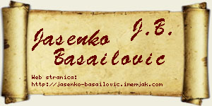 Jasenko Basailović vizit kartica